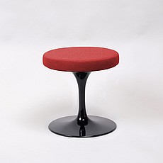 Show product details for Saarinen Style: Tulip Footstool - Black Shell