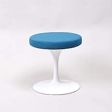 Show product details for Saarinen Style: Tulip Footstool - White Shell