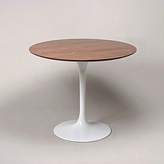 Show product details for Web Special: Saarinen Tulip Dining Table 36 Inch Round - Walnut Veneer Top