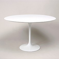 Show product details for Web Special: Saarinen Tulip Dining Table 36 Inch Round - White Fiberglass Top