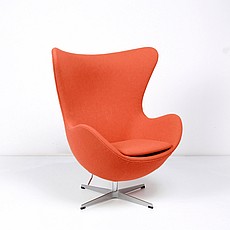 Show product details for Jacobsen Egg Chair - Tangerine Orange