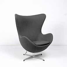 Show product details for Jacobsen Egg Chair - Midnight Black