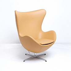 Jacobsen Egg Chair - Camel Tan Leather