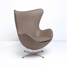 Egg Chair - Taupe Leather