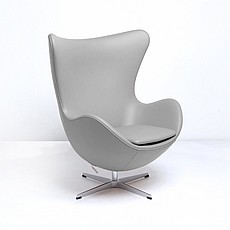 Egg Chair - Cloud Gray Leather