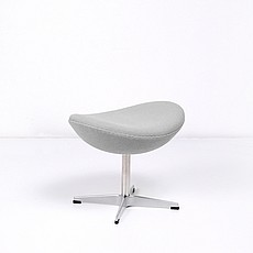 Jacobsen Egg Ottoman - Smoke Gray