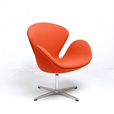Jacobsen Swan Chair - Tangerine Orange