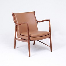 Show product details for Chair 45 - Terra Brown Leather