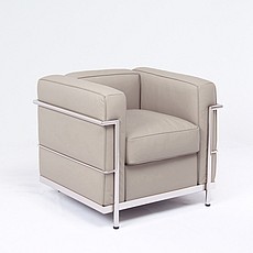 Petite Club Chair - Parchment Leather