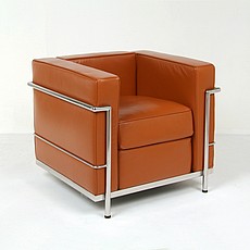 Show product details for Petite Club Chair - Honey Tan Leather