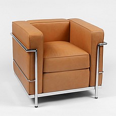 Show product details for Petite Club Chair - Earth Tan Leather