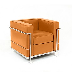 Web Special: Petite Club Chair - Golden Tan Leather