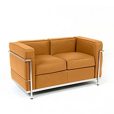 Petite Loveseat - Golden Tan Leather