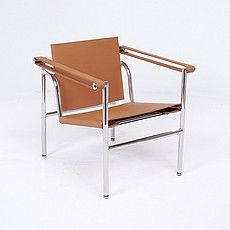 Show product details for Basculant Chair - Terra Brown Leather