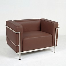 Show product details for Grande Lounge Chair - Java Brown Leather