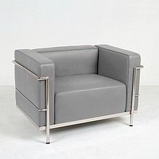Grande Lounge Chair - Nimbus Grey Leather