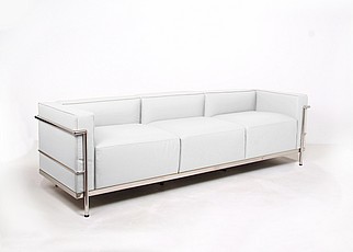 Grande Sofa - Arctic White Leather