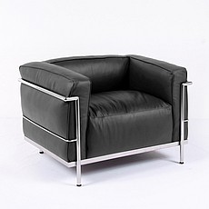 Show product details for Grande Feather Relaxed Lounge Chair - Premium Black