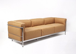 Grande Feather Relaxed Sofa - Driftwood Tan Leather