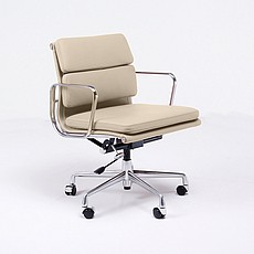 Soft Pad Office Chair - Mid Back - Sandstone Leather
