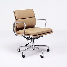 Soft Pad Office Chair - Mid Back - Driftwood Tan Leather