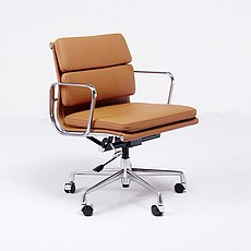 Soft Pad Office Chair - Mid Back - Sienna Brown Leather