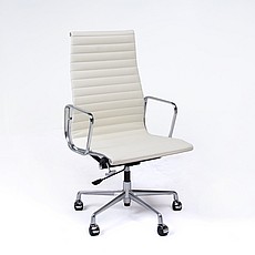 Show product details for Thin-Pad Office Chair - High Back - Alpine White Leather