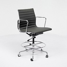 Charles Eames Style: Thin Pad Bar Stool - With Arms