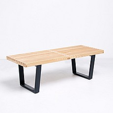 Show product details for George Nelson Slat Bench - 48 inch - Ash Natural