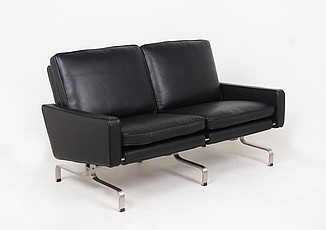 Kjaerholm PK31 Loveseat - Premium Black