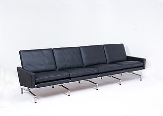 Show product details for Kjaerholm Style: PK31 4 Seat Sofa