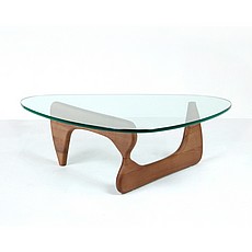 Show product details for Noguchi Free Form Coffee Table - Medium Walnut Base