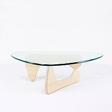 Free Form Coffee Table - White Ash Finish on Ash Wood