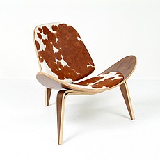 Show product details for Wegner Style: Shell Chair - Pony Hide
