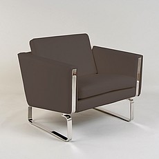 Show product details for JH Lounge Chair - Kona Brown Leather