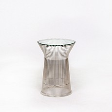 Show product details for Platner Style: Wire Frame Round Side Table