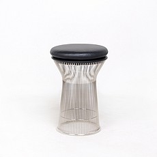 Show product details for Platner Wire Frame Stool -  Premium Black