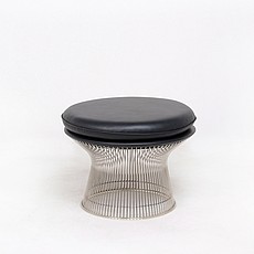 Platner Style: Wire Frame Easy Ottoman