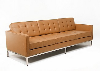 Florence Knoll Sofa - Autumn Tan Leather