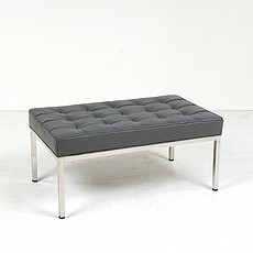 Florence Knoll Bench Replica in Charcoal Gray