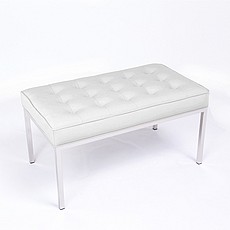 Florence Bench (36 Inch Wide) - Buff Tan Leather