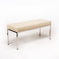 Florence Knoll 42 Inch Bench - Parchment Leather