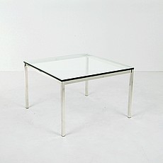 Florence Knoll Medium Square Side Table - Glass Top