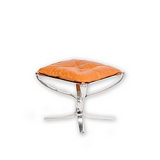 Show product details for Sigurd Ressell Style: Falcon Footstool with Metal Frame