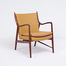 Show product details for Web Special: Chair 45 - Driftwood Tan Leather