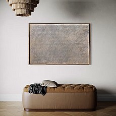 Poem painting - 40x60 - Mixed Media on Canvas - Framed in Maple